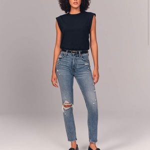 A&F high rise skinny jeans